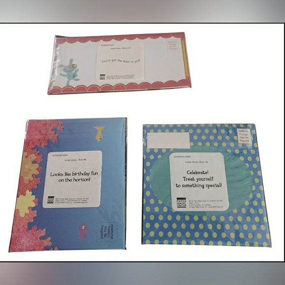 3 New Handmade Birthday 3D Greeting Cards Set - Picture 2 of 5